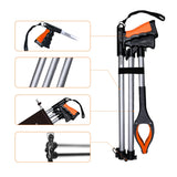 FERXIDI 43" Foldable Grabber Reacher Tool,2pcs Reacher Grabber Pickup Tool,Folding Grabbers for Elderly Grab It Reaching Tool with Rotating Jaw+Magnets,Grabber Reacher Tool Heavy Duty (one Bag)