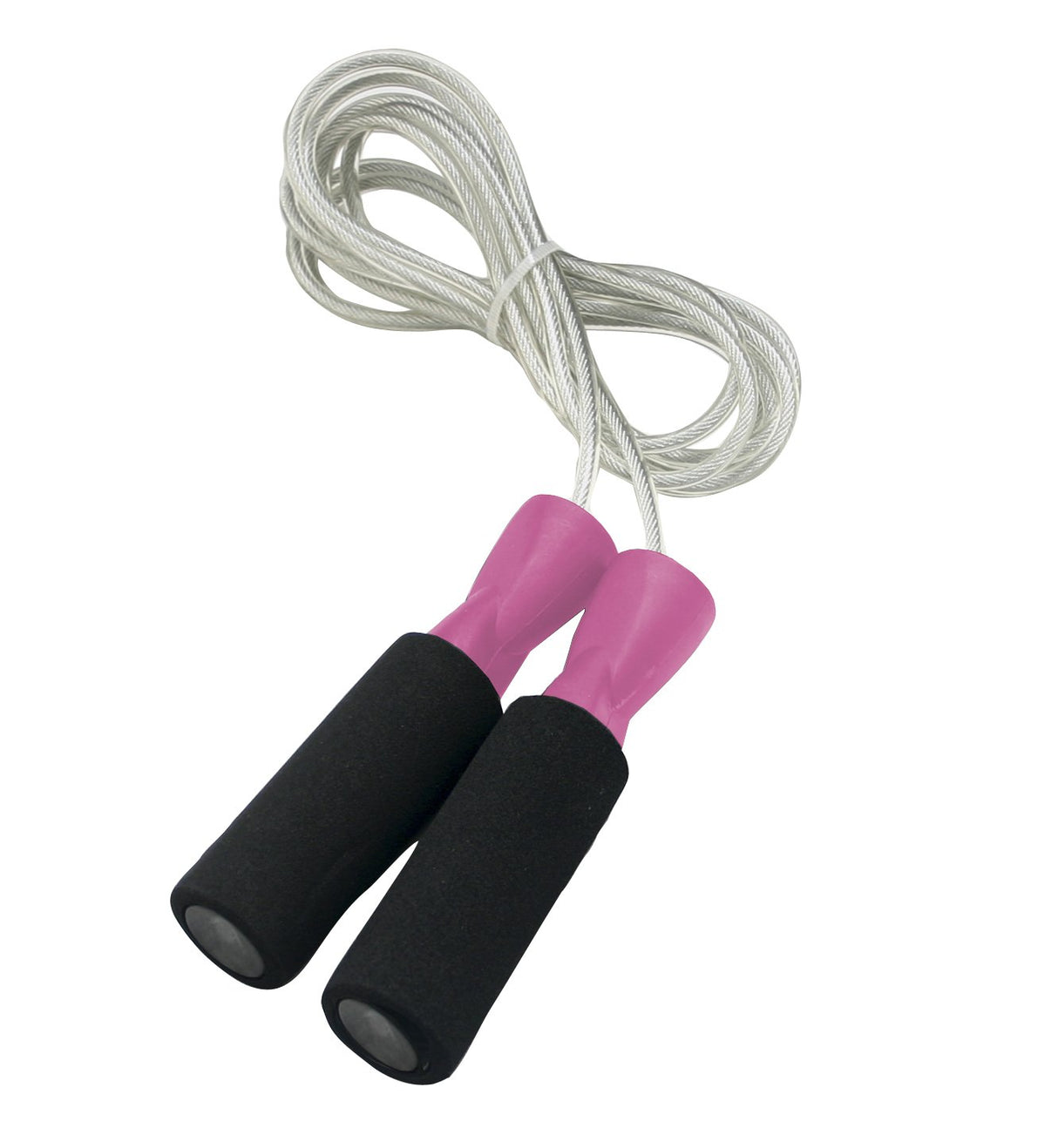 DA VINCI Weighted 10 ft Adjustable Speed Cable Jump Rope, Pink