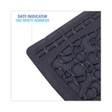 Boardwalk BWK UMBB P000I006M0021430L1 Urinal Mat 2.0, Rubber, 17-1/2" Width, 20" Length, Black (Pack of 6)