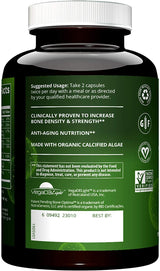 MRM Nutrition Vegan Bone Maximizer | Bone Strength + Density | Organic Certified Algae | with Vitamin K2 + D3 | Clinically Proven | Anti-Aging Nutrition | Gluten-Free | 30 Servings