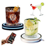 2026 New Smart Coaster 2.0, Portable APP-Features, Easy to Clean & Carry, Compact Storage Design, Suitable for Bars/Clubs/Home Use(Mix*2)