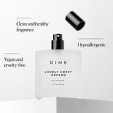 Dime Beauty Perfume Lovely Sweet Dreams, 1.7 oz / 50 ml - Warm Vanilla and Floral Scent, Hypoallergenic, Clean Perfume, Eau de Toilette For Women (Packaging May Vary)