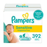 Pampers Baby Wipes, Sensitive, Water Based Wipe, Clinically Proven, Hypoallergenic, and Unscented for Babies, 1008 Wipes Total (12 Flip-Top Packs)