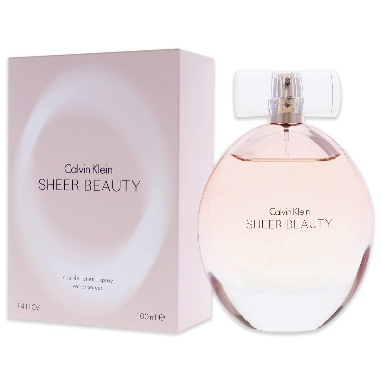 Calvin Klein Sheer Beauty Eau De Toilette Spray for Women, 3.4 Ounce