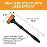 EZPIK Lotion Applicator for Back, Extendable up to 23" - Curved Design Back Lotion Applicator for Elderly/Seniors with Limited Mobility, Lotion Stick & Sunscreen Spreader for Skin Cream, Oils & More