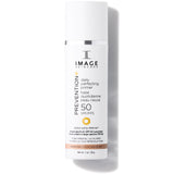 IMAGE Skincare, PREVENTION+ Daily Perfecting Primer SPF 50, Tinted Zinc Oxide Face Priming Sunscreen Lotion, Leaves No White Cast, 1 oz