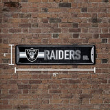 Rico Industries NFL Metal Street Sign Metal Street Sign 4" x 15" Home Décor - Bedroom - Office - Man Cave