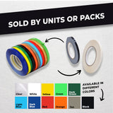 WOD Light Blue Produce Poly Bag Sealing Tape, 3/8 inch x 180 yds. (Pack of 10) for Packaging and Sealing of Meat, Gifts, or Ice Bags BSTC24PVC