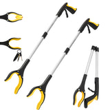 Grabber Reacher Tool - 32” Reacher Grabber Tool with Strong Magnetic and Swivel Head - FDA Registered Heavy Duty Pick Up Stick Grabbers for Seniors, Trash, Surgery Recovery Must Haves Gifts(Yellow)