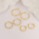 DZCYAN Gold Hoop Earrings for Women 14K Gold Hoop Earrings for Women