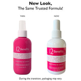 12 Benefits Instant Healthy Hair Treatment, Leave-In Conditioning, Smoothes Frizz, Strengthens & Repairs, Heat Protection Spray, 6 Fl Oz (Pack of 2)