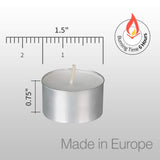 HomeLights Unscented White Tealight Candles -300 Packs, 6 to 7 Hour Burn Time Smokeless, Mini Votive Paraffin Candles with Cotton Wicks for Shabbat, Weddings, Christmas