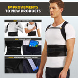 Upgraded Back Brace Posture Corrector for Men and Women - Relief for Neck, Back,and Shoulder Pain - Full Adjustable and Breathable Posture Back Brace - Improve Back Posture and Provide Lumbar Support