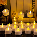 PUNPUBA LED Tea Lights Flameless Candles- 150Pack Tealight Candle Realistic and Bright Flickering Long Lasting 200Hours for Holiday Celebration,Party, Home Decoration WarmYellow,Battery Operated