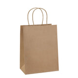 BagDream Gift Bags with Handles 8x4.25x10.5 Inch Brown 100 Pack Bulk