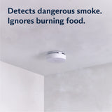 SimpliSafe Smoke & Carbon Monoxide Detector & Motion Sensor - Compatible with Gen 2 Home Security System,White