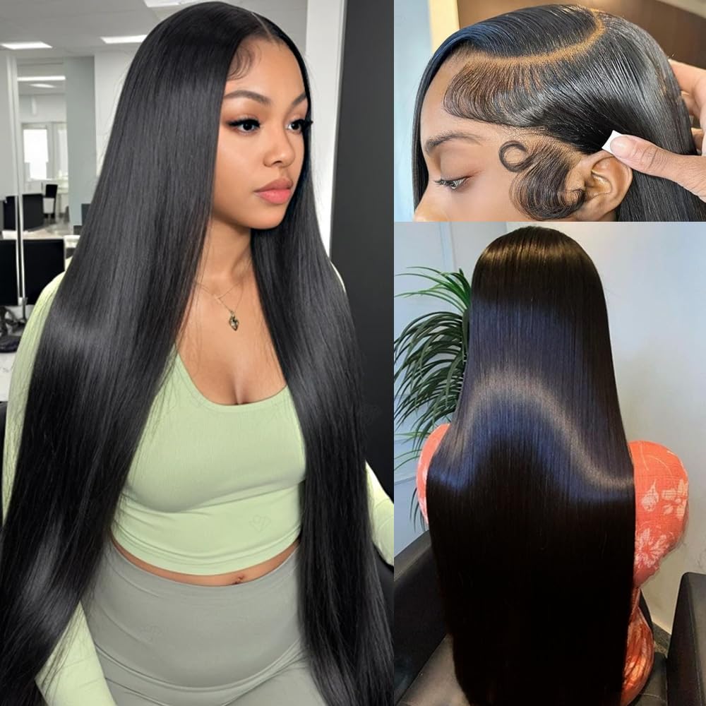13x6 Lace Front Wigs Human Hair Pre Plucked 200% Density Straight HD Lace Front Wigs Human Hair Straight Glueless Wigs Human Hair Frontal Wigs Human Hair 13x6 Human Hair Lace Front Wigs 22 Inch