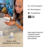 THORNE - Vitamin D-5000 - Vitamin D3 Supplement - Support Healthy Bones, Teeth, Muscles, Cardiovascular, and Immune Function* - NSF Certified for Sport - Dairy-Free, Soy-Free - 60 Capsules