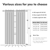 MIULEE 100% Blackout Linen Curtains for Bedroom Thermal Insulated Emerald Green Grommet Room Darkening Curtains & Drapes Christmas Decor for Living Room Nursery 52 x 84 Inch (2 Panels)