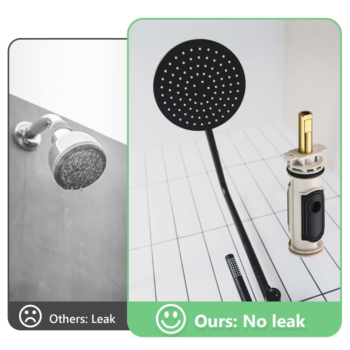 Tearel Shower Cartridge, Compatible with Moen 1222 Replacement Cartridge with Removal Tool, for Moen Posi Temp Shower and Tub Facuet Valve Repair, Fix Leaks, Drips, Temperature Issue, Stiff Handle