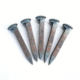 5 Pack 6.5 Inch Railroad Spikes Carbon Steel Large Size, Heavy Duty Bulk Metal Railway Spikes Rusting Blacksmithing Gifts for Knife Forging, Home Garden Art Decor, Outdoor Stakes Hang