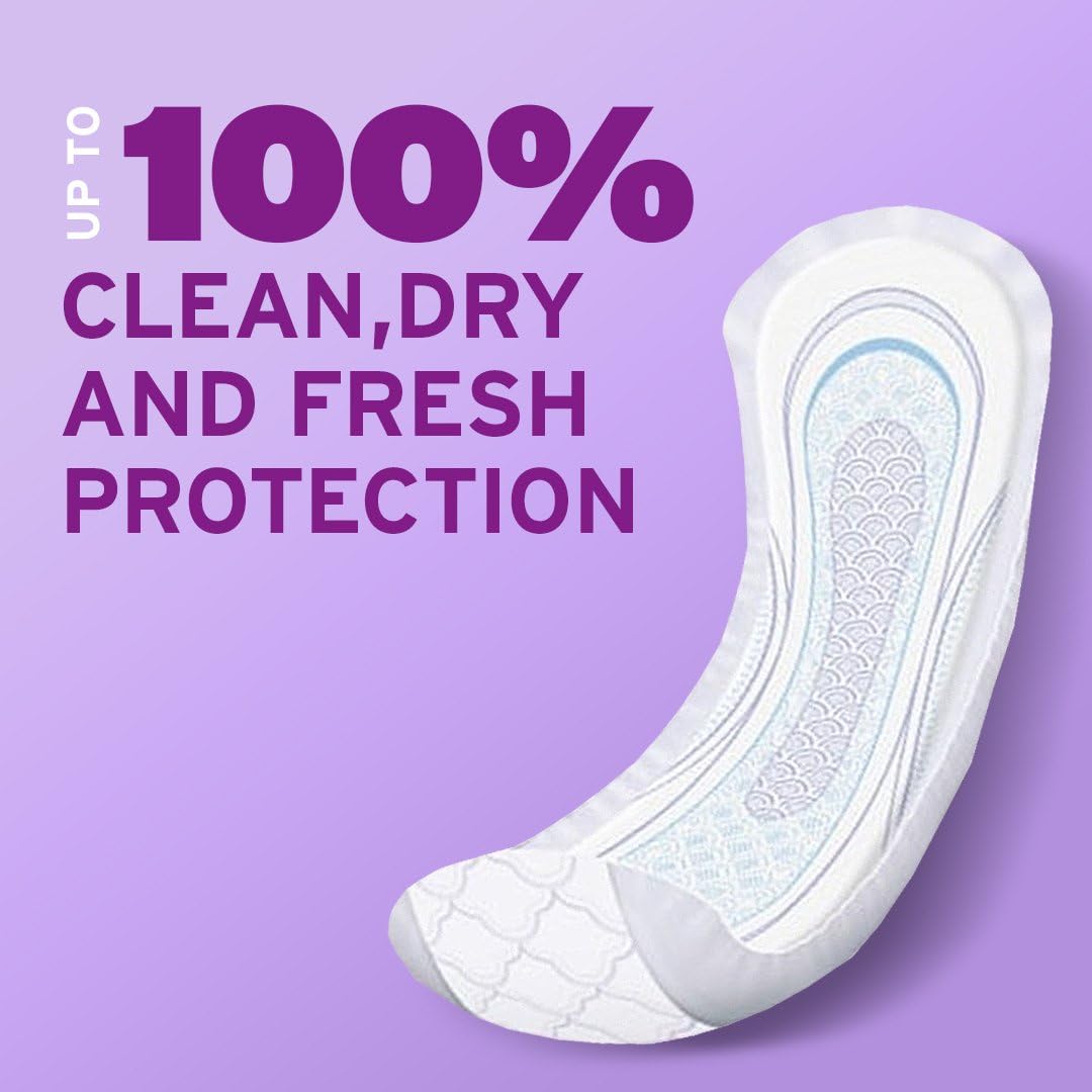 Poise Incontinence & Postpartum Pads for Bladder Leaks, 7 Drop Ultra Absorbency, Long Length, 39 Count, Packaging May Vary