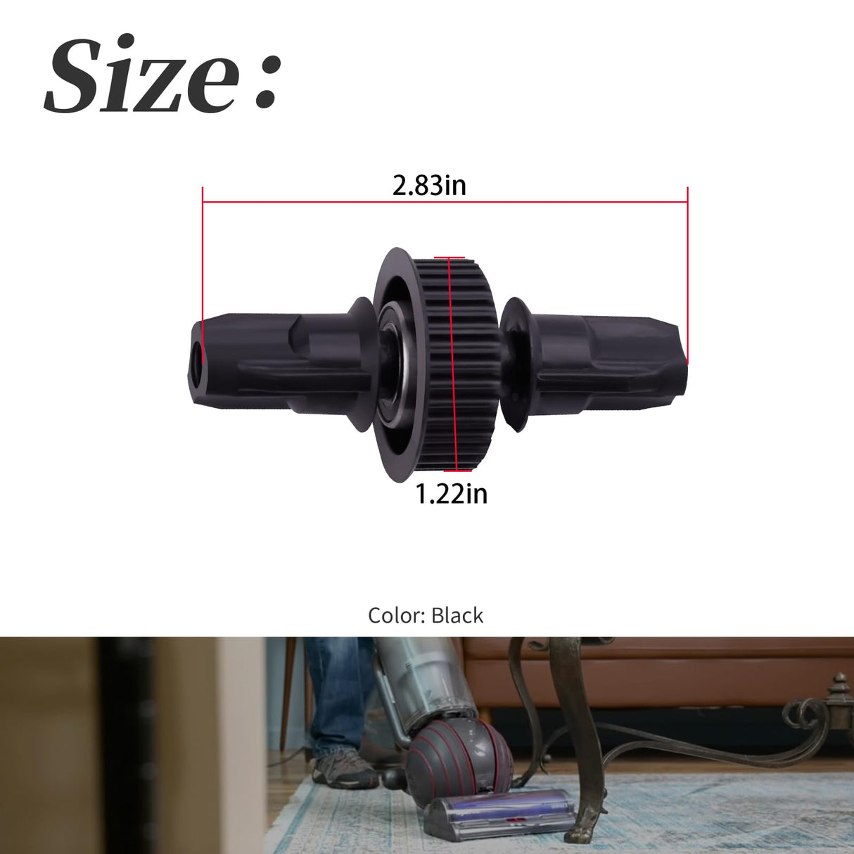 XYgdhqpt 1Pcs Brush Roll Center Gear Wheel Compatible with Dyson UP13 UP14 UP19 UP20 DC40 DC41 DC65 DC66 DC77