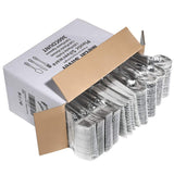 WDF 360 Pieces Silver Plastic Silverware- Disposable Flatware - Heavyweight Plastic Cutlery- Includes 120 Forks, 120 Spoons, 120 Knives for Christmas