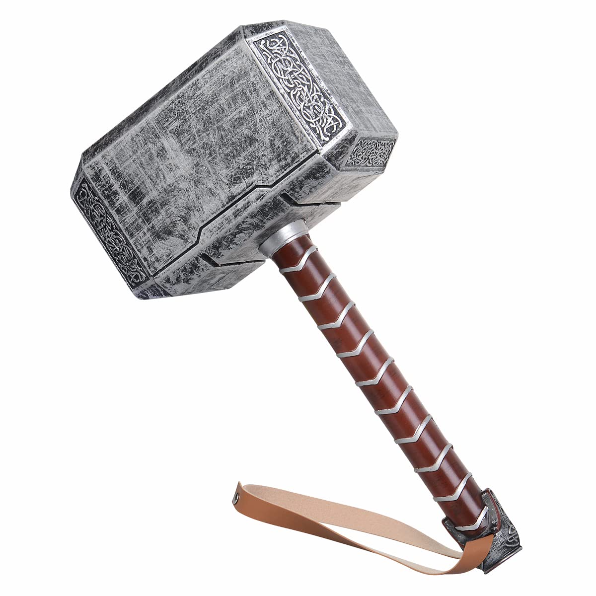 CoserWorld Halloween Hammer Cosplay Weapons, PU Battle Foam Axe Great for LARP Birthdays Gift