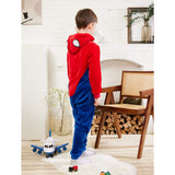 COSUSKET Kids Onesie Size 12, Teen Gifts Christmas Halloween Costume Boys Pajamas Blue/Red