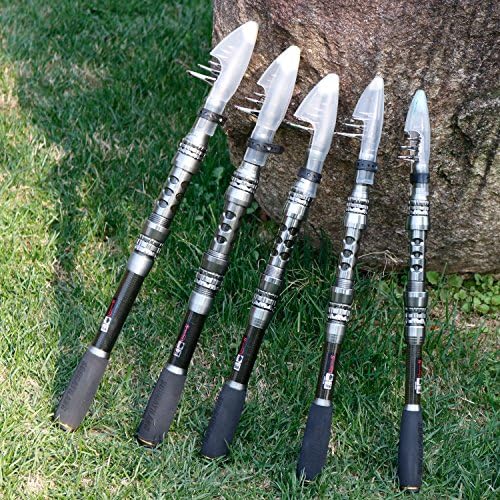 Sougayilang Fishing Rod Reel Combo with Telescopic Fishing Pole Spinning Reel Carrier Bag for Travel Saltwater Freshwater Fishing