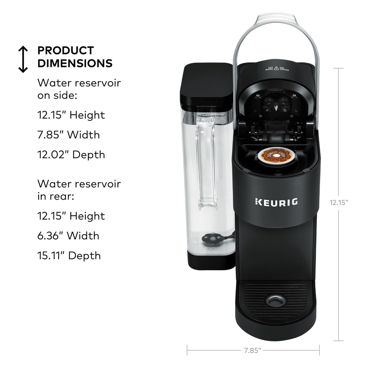 Keurig K-Supreme Single Serve K-Cup Pod Coffee Maker, Black