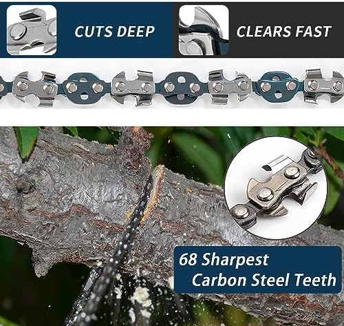 53 Inch High Reach Tree Limb Hand Rope Saw, 68 Sharp Teeth Blades on Both Sides, Folding Rope Chain Saw, High Limb Pocket Chainsaw