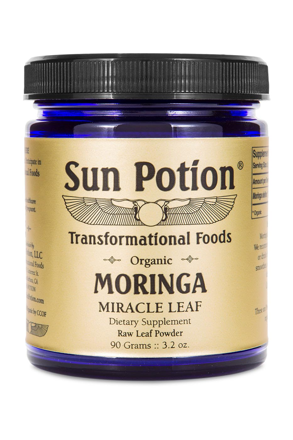 Sun Potion Moringa Leaf Powder - 90 Gram Jar