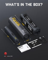 Fanttik S1 Pro Electric Screwdriver, Power Screwdriver with16 S2 Steel Bits, 3 Torque Settings, Max 6 N.m, 2000mAh Battery, LED Light & 1/4''Hex, Ideal Tool for Furniture & Gaming PC
