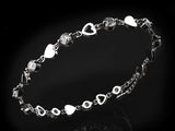 Onepurposegifts Best Friend Bracelet, Friendship Bracelet, Friendship Jewelry, Friend cuff, Best Friend Birthday Gifts for Women (Silver Heart)