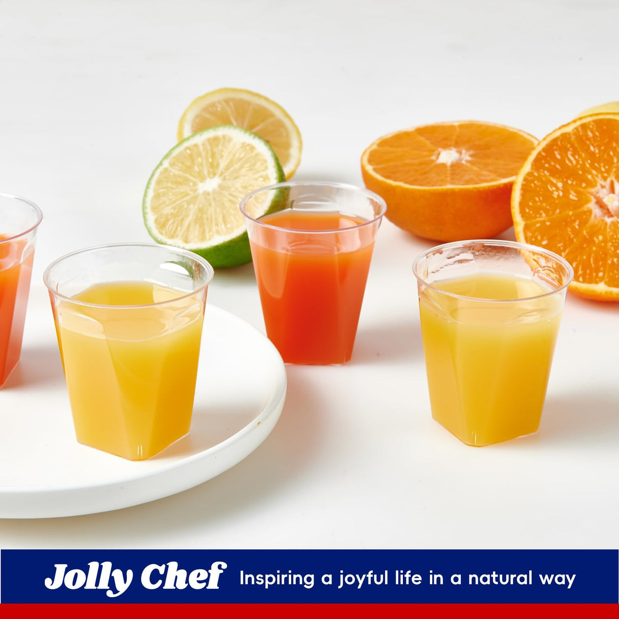 JOLLY CHEF 500 Pack 2 oz Plastic Shot Glasses Clear Disposable Plastic Cups Heavy-duty Party Glasses, Disposable Cups for Thanksgiving Christmas Halloween Party