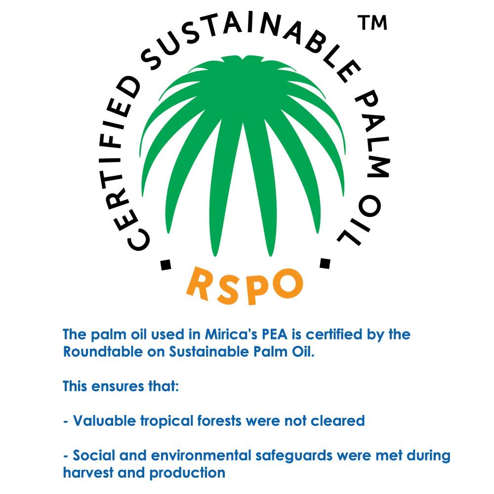 Mirica Advanced - High Absorption Formula, Palmitoylethanolamide (Pea) Luteolin and Polydatin, Nervous System Support Capsule, 60ct