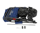 Ultimate Buggy Beach Cart with Big Wheels for Sand, Wide Wheel Wagon with Insulated Cooler Bag, Body Board and Umbrella Holder, 100 lbs Capacity