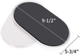 Reusable Large Furniture Movers Sliders for Carpet and Hardwood Floors-8 Pack 9-1/2" Oval Moving Pads Protector for Heavy Duty Sofa Bed Table Desk,Quickly and Easily Move Any Item, Beige