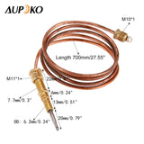 Aupoko Universal Gas Thermocouple, 27.5" Direct Vent Fireplace Thermocouple Flame Failure for BBQ Grill, Firepit, Fireplace