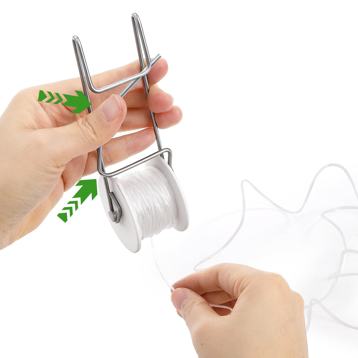 Yarlung 24 Pack Tomato Roller Hooks with 49.2 Feet String and 240 Pcs Clips for Tomato Support Trellis, Grape, Climbing Plants, Greenhouse, Flower Vine, Garden Twine Crop