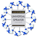 Gold Standard - Universal Trigger Sprayer, Spray Bottle Nozzle Replacement, Ergonomic Spray Nozzle for Bottles, Fits 32oz Plastic Spray Bottles for Cleaning Solutions, 12-Pack Spray Trigger Handle