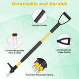Tegarbed 39" Stand Up Weed Puller Tool - Heavy Duty Detachable 3-Claw Weeder with Ergonomic Long D-Handle | Tools for Effortless Garden Weed Removal (Dandelions, Thistles & More)