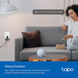 TP-Link Tapo Smart Plug Mini, Matter Compatible, Compatible with Alexa, Google Home & Samsung SmartThings, Energy Monitoring, 15A, UL Certified, 2.4G Wi-Fi Only, Tapo P110M(4-Pack)