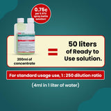 F10 SCXD Concentrated All Purpose Disinfectant Cleaner With Soap For Kennels, Litter Box, Cage, Terrariums, Habitats, Vet Practices - 200 ml (6.8oz)