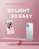 Lecran Digital Camera, FHD 1080P Point and Shoot Camera for Kids Teens Pink