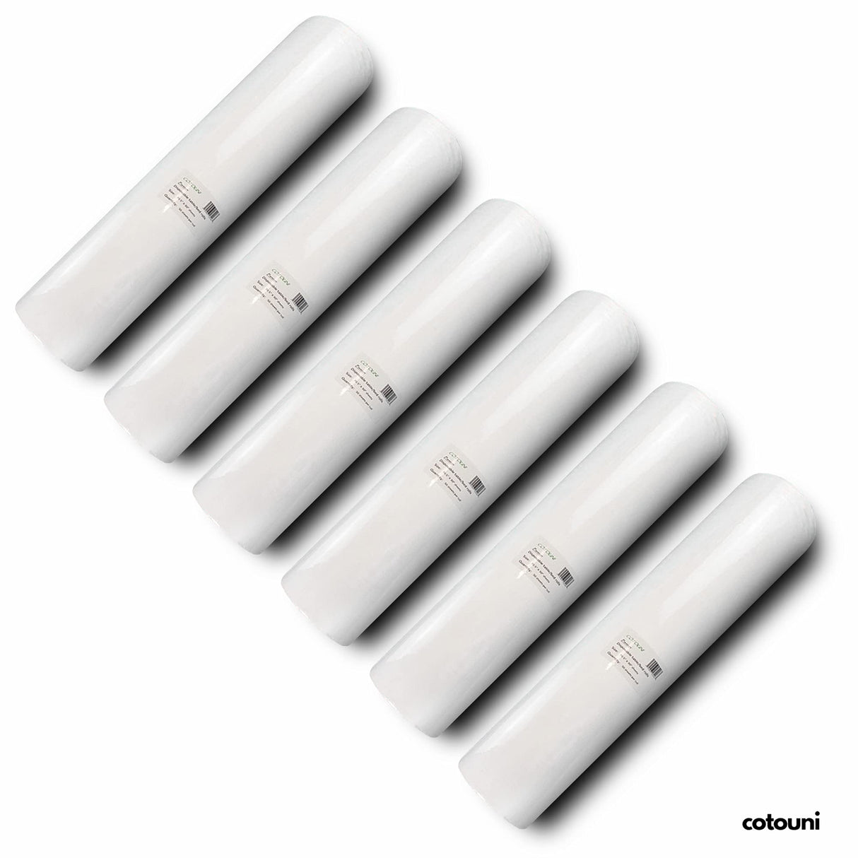 Cotouni 70.5" x 30" Sheets - 6 Rolls - 50 Perforated Sheets/roll - face Hole - Non-Woven Paper Exam Table Cover - 30GSM - Disposable Massage Table Sheets - Facial/lash Bed/spa - Latex-Free Recyclable