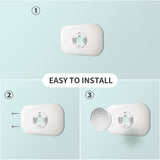 Petrichor Nest Thermostat Wall Plate - Compatible with Google Nest Thermostat 2020 - Nest Thermostat Trim Kit, Nest Thermostat Wall Plate Cover Accessory Easy Installation - Snow