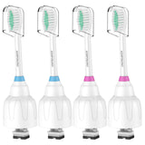 Replacement Toothbrush Heads for Philips Sonicare E-Series/Essence/Xtreme/Elite and Other Screw-on Models, 4 Pack, Dupont Bristles for Effective Cleaning